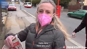 Public Threesome With Women Showing Deep Throat And Vaginal Prolapse